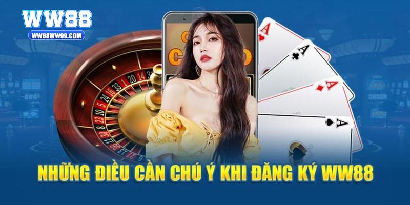 Điều chú ý khi tạo account