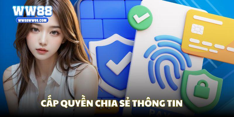 Bạn cần cấp quyền chia sẻ thông tin khi đăng ký